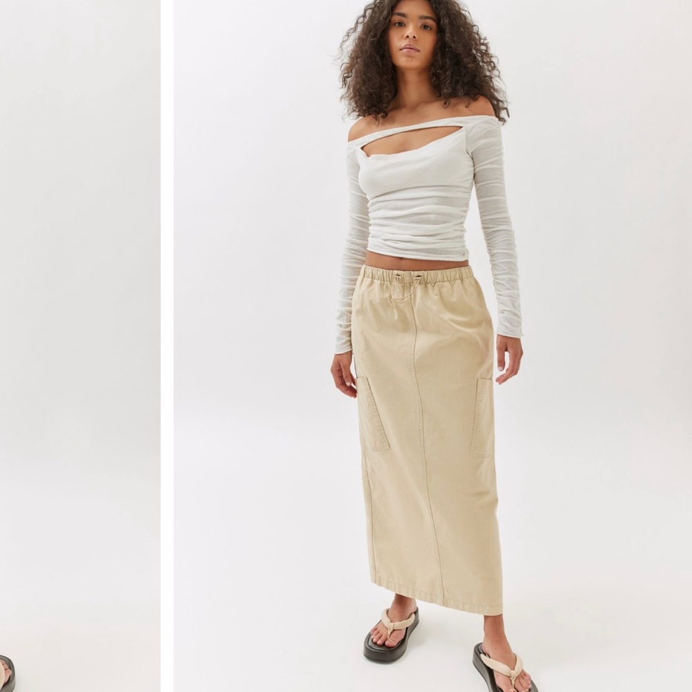 BDG Ulla Cargo Midi Skirt